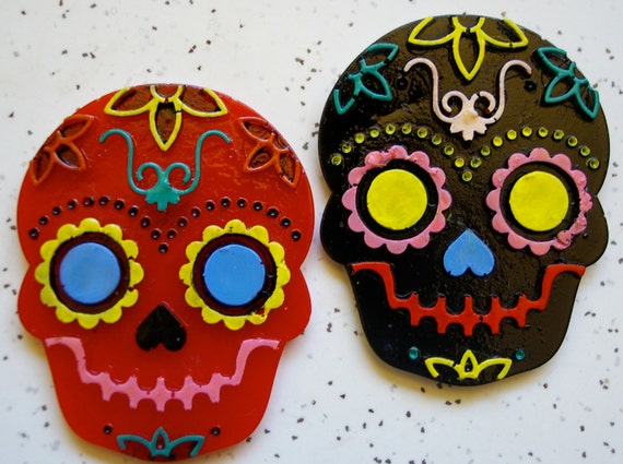 Day of the Dead Dia de los Muertos Hispanic Death Skull Jacket Hat Lapel Pin