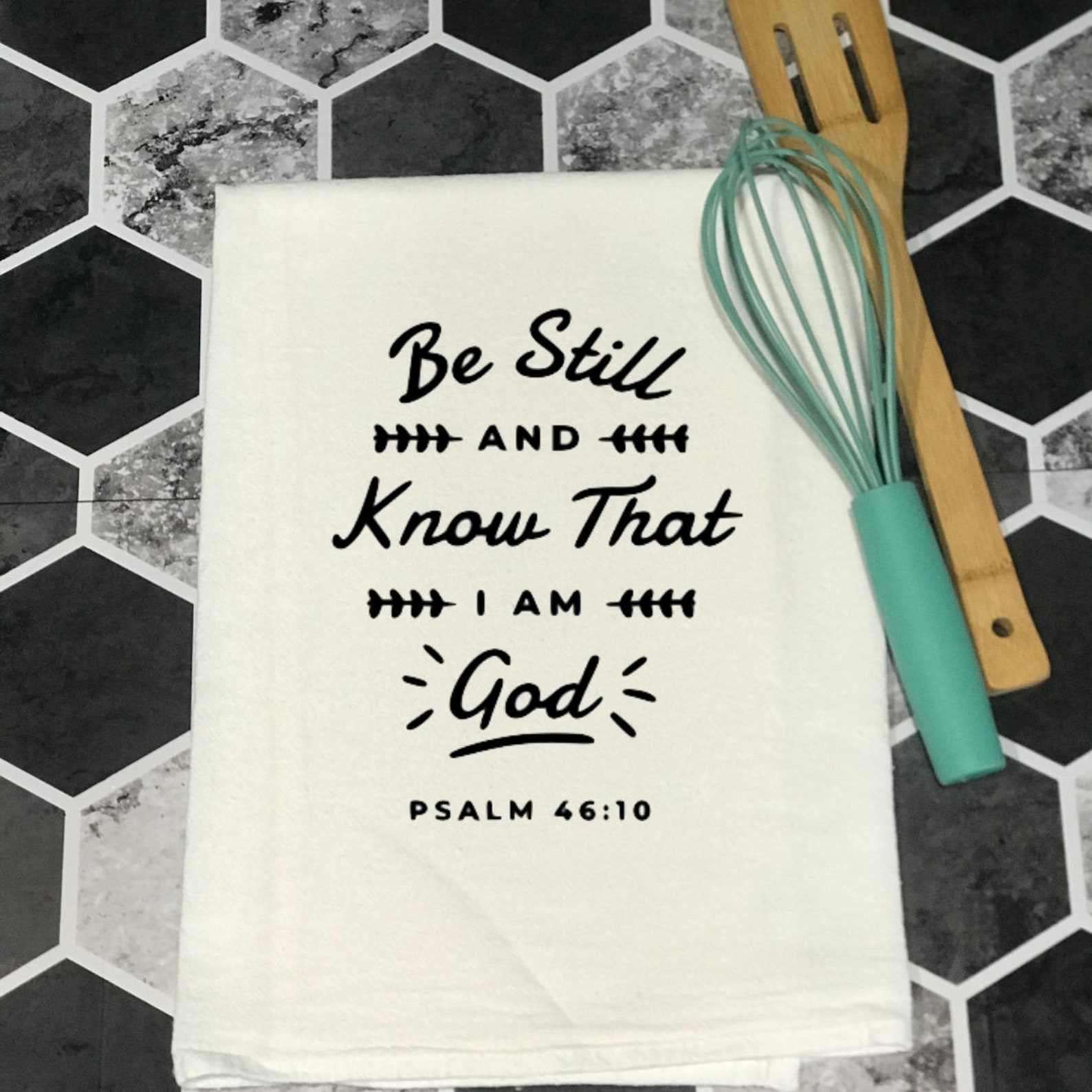 Bible Verse Kitchen Towel Religious Kitchen Towel Bible Etsy