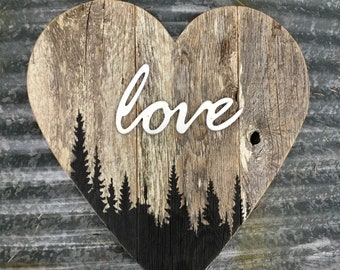 Heart Decor, Wood Heart, Wooden Heart, Heart, Love, Heart Art, Valentines Gift For Her, Valentines Gift For Him, Rustic Love Sign, Love Sign