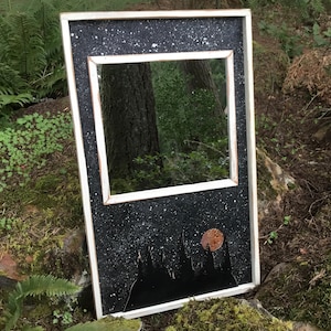 Rustic Wood Mirror,Rustic Wall Mirror, Rustic Wood Wall Decor, Rustic Home Decor, Reclaimed Wood Wall Art, Rustic Furniture, Entry Mirror