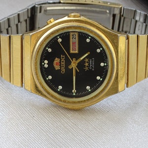 Vintage Automatic Watch Orient-21jewels Working Japansee watch Men&#39;s wrist watch Unique watch Retro watch Gold watch Collectible
