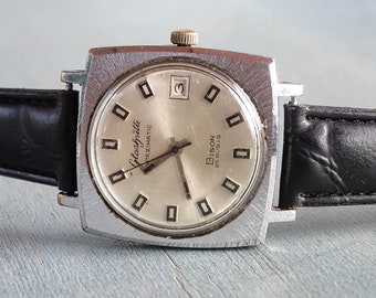 Very Rare Vintage Men s Watch Glashutte Bison 26 Rubis GUB Automatic Working Retro Watch Spezimatic Made in Germany Old Watch