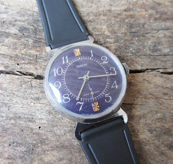 Orologi russi orologio Pobeda Vintage orologio retrò blu | Etsy Italia