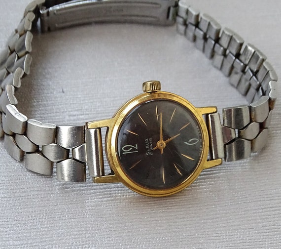 Russian vintage Ladie's watch Slava-17jewels, Women's… - Gem