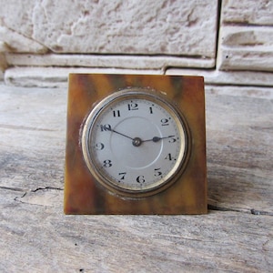 Ultra Rare Antique Clock Roskopf  Working Swiss Made Clock Retro Clock Desk Clock Unique Clock Rare Vintage Clock Old Clock Collectible