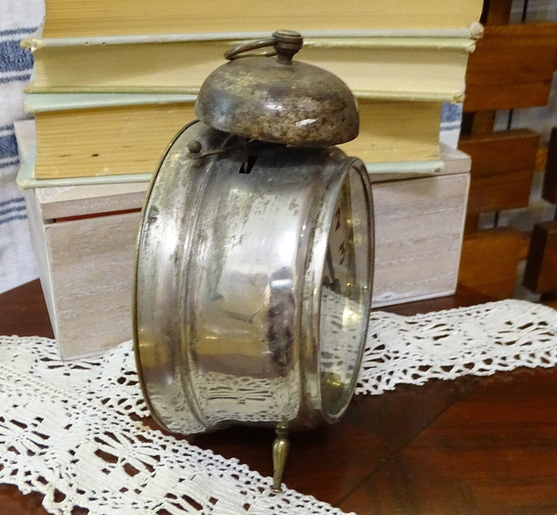 Antique German Alarm Clock Junghans, Vintage Alarm Clock, Working