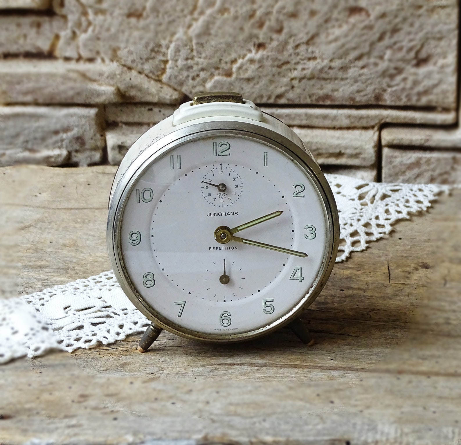 Vintage German Alarm Clock Junghans Repetition Mechanical Etsy
