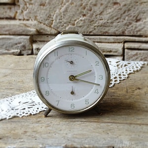 Vintage German alarm clock Junghans Repetition, Mechanical clock,Retro clock,Old clock,Working clock Antique alarm clock, Retro Home