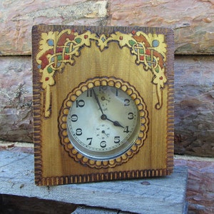 Vintage alarm clock Kienzle with wooden box,Antique German alarm clock,Rare small Kienzle,Retro clock,Old clock,Working alarm clock