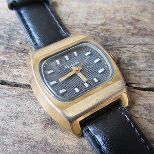 Russian watch Raketa Goldplated ,Vintage Men&#39;s watch,Retro watch,Wristwatch,Mechanical watch,Working watch,Old watch,USSR