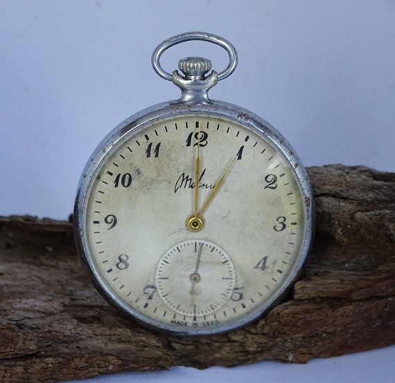 Vintage  Pocket Watch Molnia,Men's Pocket Watch, … - image 2