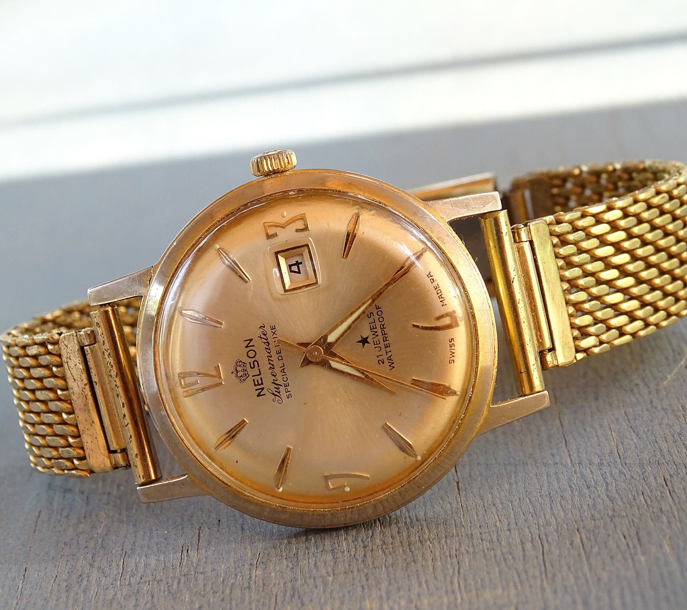 Rare Vintage Watch Nelson Supermaster Special De Etsy