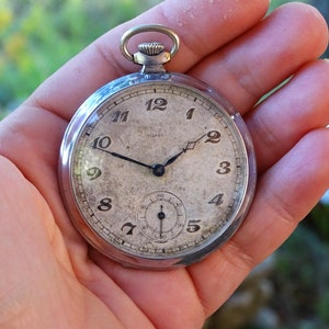 Rare Antique Pocket Watch Horex, Swiss Made Watch Working, Men&#39;s Pocket Watch, Retro Watch, Mechanical Old Watch, Men&#39;s Watches
