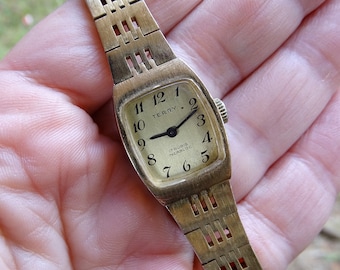 vintage Ladies Watch Terry-17rubis, Incabloc Women's Wrist Watch, Working Retro Watch, Mechanical Watch, Old watch