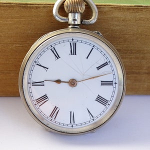 Vintage ladie&#39;s silver watch pendant,Women&#39;s pocket watch , Retro watch, Working, Vintage women&#39;s jewelry, Unique watch, Porcelain dial