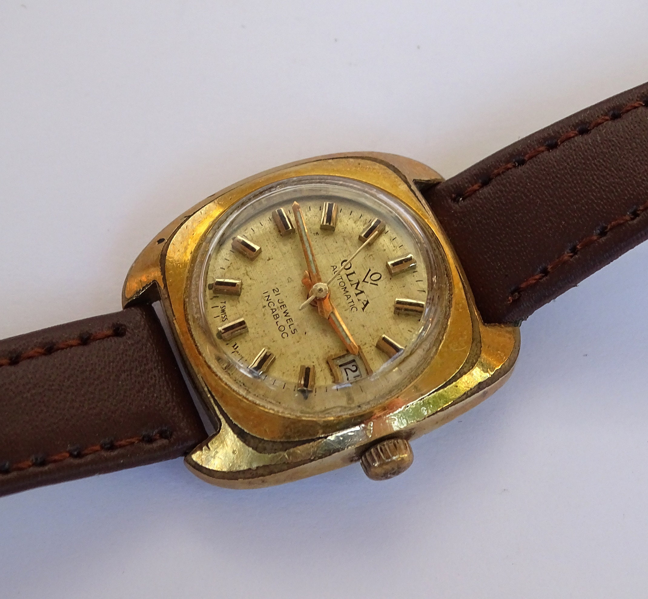 OLMA AUTOMATIC-ビンテージ★オートマティック時計 Olma Automatic - Etsy