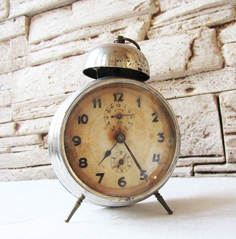 Antique German alarm clock Junghans Vintage alarm clock Etsy