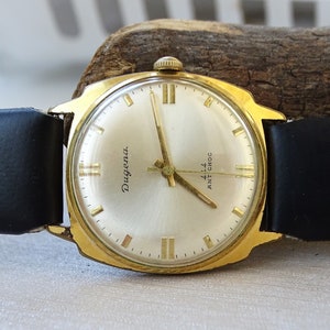Rare vintage mens watch Dugena, German mens watch, Working mechanical watch, Retro watch, Old watch
