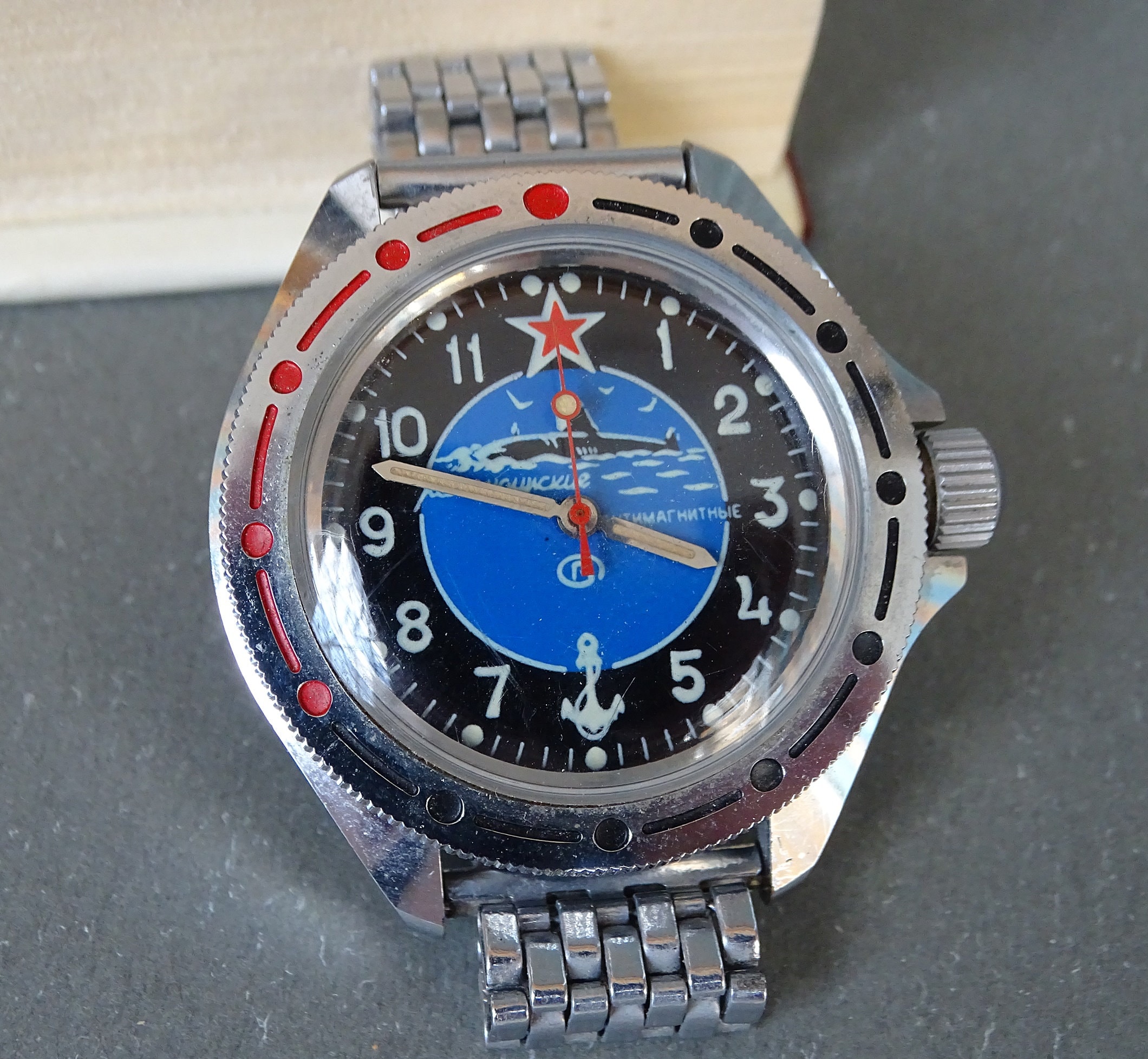 Rare Russian Watch Wostok Amphibia Komandirskie Water Proof