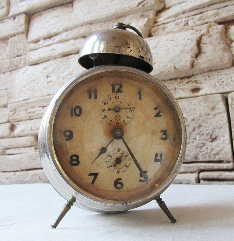 Antique German alarm clock Junghans Vintage alarm clock Etsy