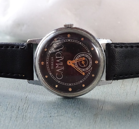Rare Russian watch Pobeda Samara,Vintage Men's wat