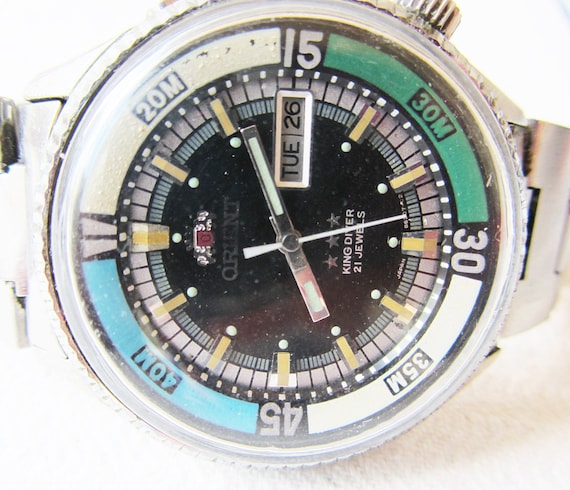 Rare Vintage Orient King Diver Automatic 21 Jewel… - image 2