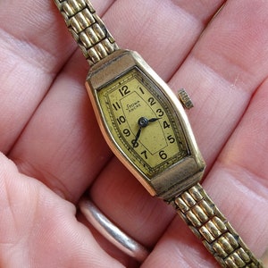 German Vintage Ladies Watch Stowa Ankre, Goldplated Women&#39;s Watch, Working Retro Watch, Mechanical Watch, Old watch, Vintage jewelry