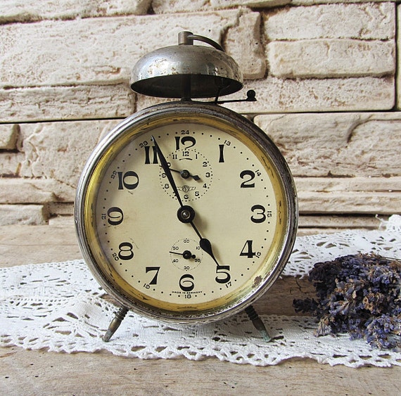 antique german alarm clock