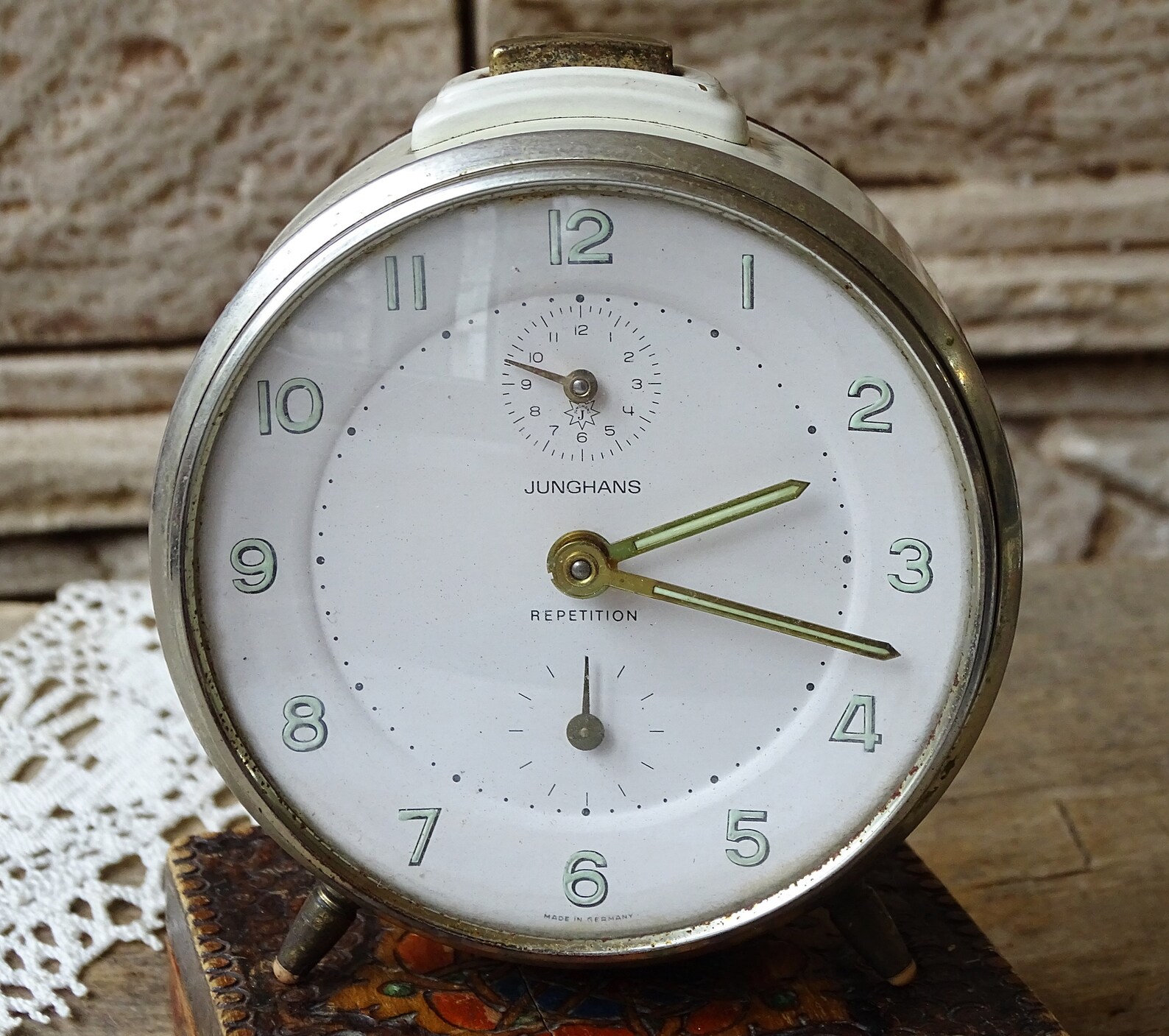 Vintage German Alarm Clock Junghans Repetition Mechanical Etsy