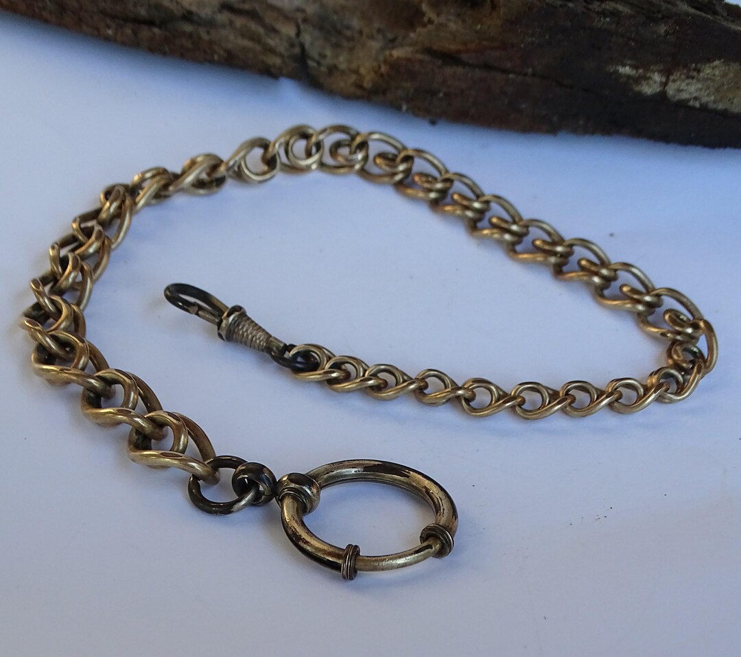 Vintage Pocket Watch Chain,silver Tone Chain,antique Watch Chain,chain ...