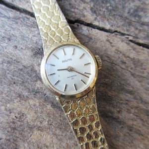 Rare Vintage Women&#39;s Watch Provita -17 Rubis Gold Plated Incabloc Swiss Made Working Ladies Wrist Watch Bracelet Retro Watch Old Watch