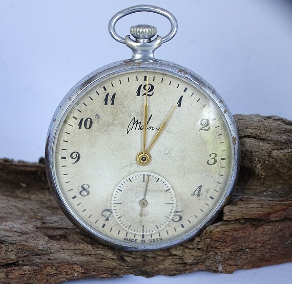 Vintage  Pocket Watch Molnia,Men's Pocket Watch, … - image 5