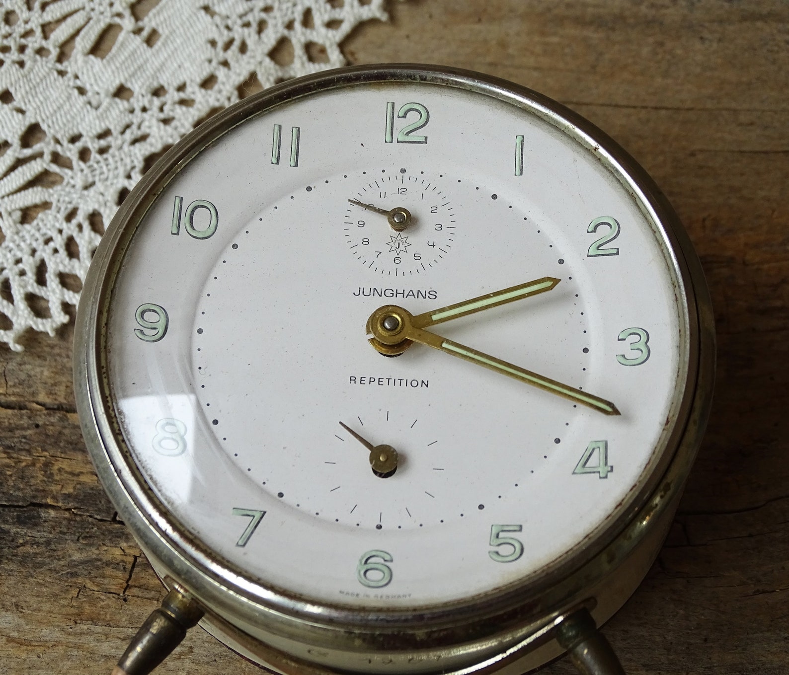 Vintage German Alarm Clock Junghans Repetition Mechanical Etsy