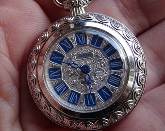 pendentif de montre pour femme vintage Anker, montre pour femme allemande, collier de montre W.Epler, montre rétro, bijoux pour femme vintage, montre de poche pour femme