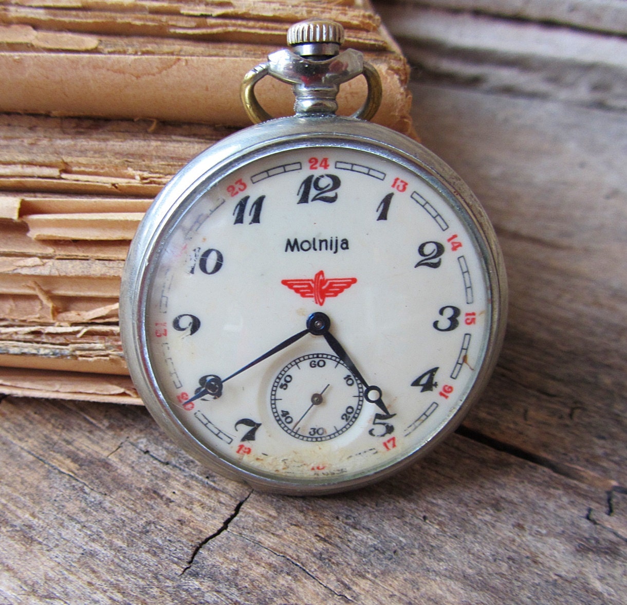 Orologio da tasca Vintage russo Molnia treno tasca di uomo | Etsy Italia