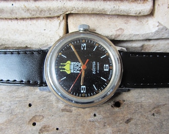 Rosyjski zegarek Wostok-17 kamieni, zabytkowy męski zegarek, zegarek retro, zegarek na rękę, zegarek mechaniczny, zegarek działający, stary zegarek, ZSRR-lata 70.