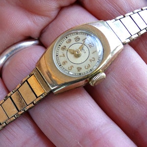 Very Rare Vintage Ladie&#39;s Watch Beha, Gold plated -20microns, Working German Women&#39;s Wrist Watch Bracelet, Retro Watch, Vintage Fashion