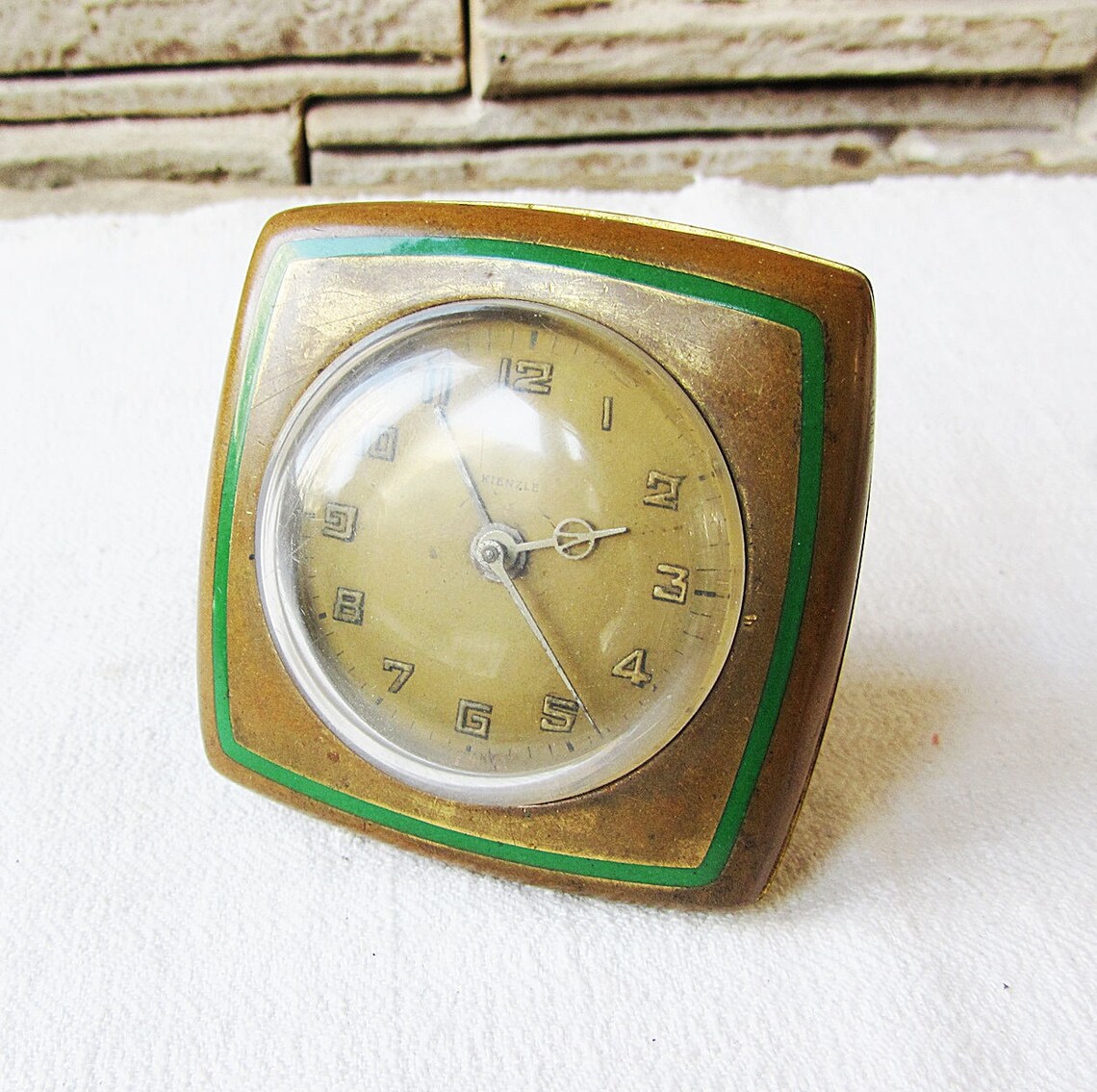 Ultra Rare Antique Alarm Clock Kienzle Working Brass Clock Etsy