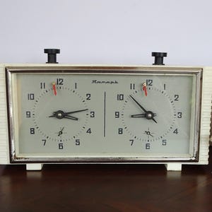 Vintage Chess Clock Timer Jantar Working Tournament Clock Table Clock Mechanical Retro Clock Chess Timer Chess Game