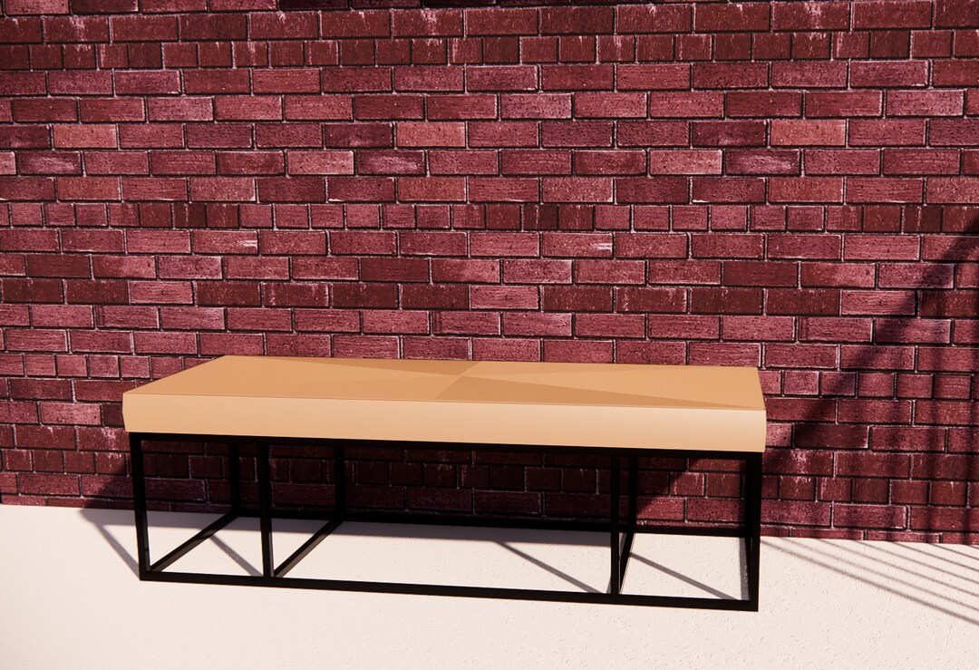 Leather Bench Revit Family File Etsy