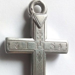Antique Pectoral Nun Cross Reliquary
