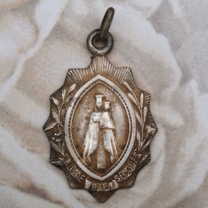 Antique religious medal our Lady of Goodhelp