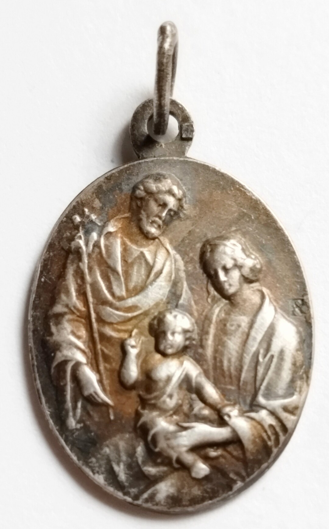 Rare Old Religious Medal Holy Family Etsy