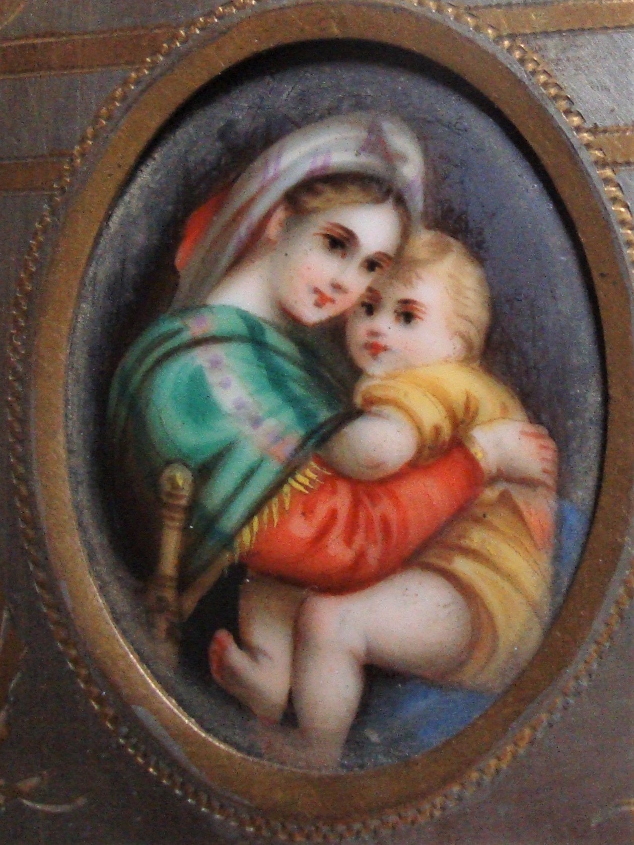 Old Religious Frame Virgin Mary - Etsy