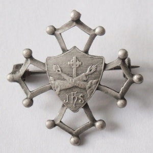 Antique Religious Franciscan Brooch