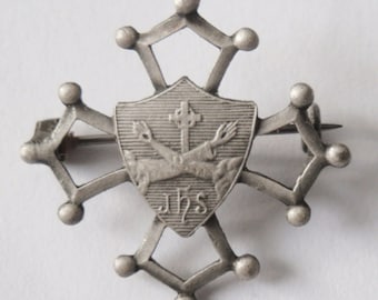 Antique Religious Franciscan Brooch