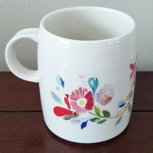 Ceramic Coffee Mug petal palette Monogram from Anthropologie image 3
