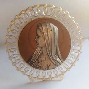 Old Religious Frame Virgin Mary