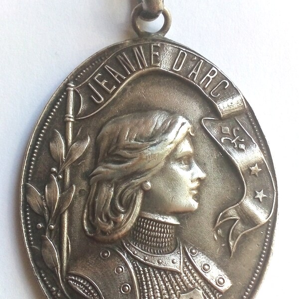 Rare Antique Medal St. Joan Of Arc