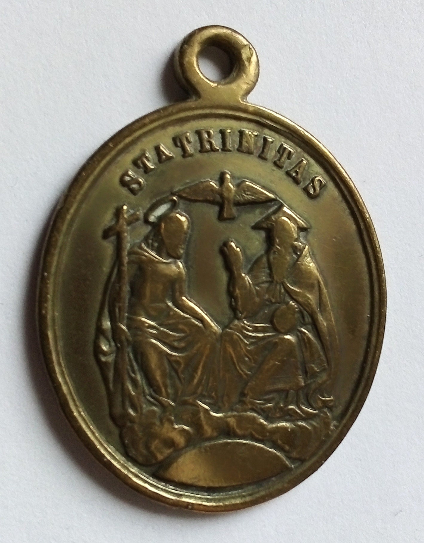 Rare Unusual Antique Religious Medal Holy Family Etsy New Zealand